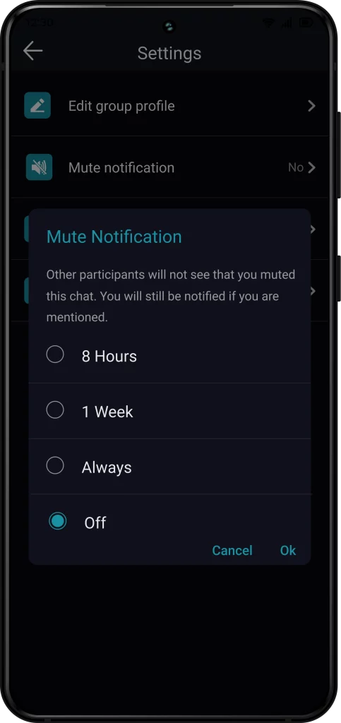 control notification