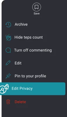 edit privacy